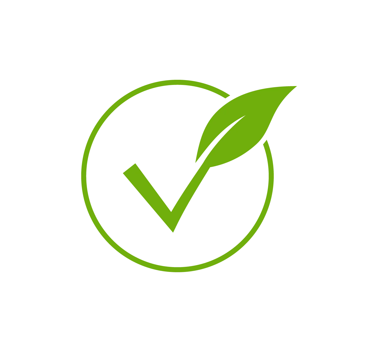 Green Tick of Approval Icon Logo
